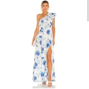 Yumi Kim Karen Maxi Dress Love Is King Ivory Blue Floral
